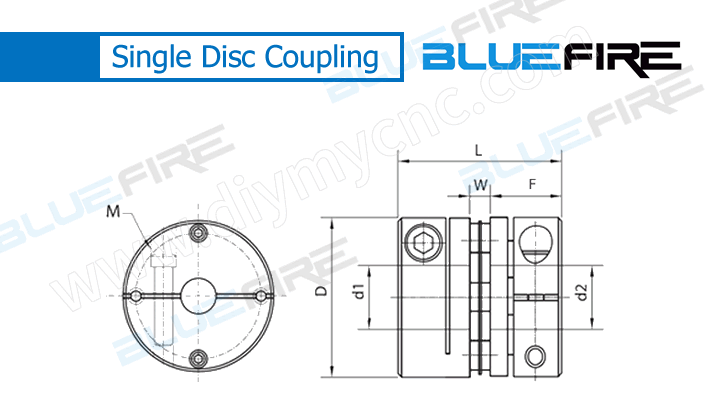 BLUEFIRE Single Disc Coupling